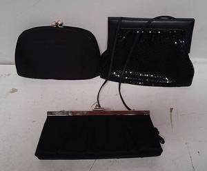 lot 533 image: Black dress purses