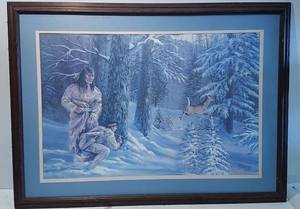 lot 574 image: Framed &amp Matted T. Thompson Print