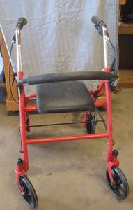 lot 594 image: Rolling walker with seat