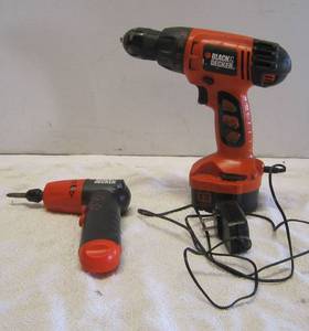 lot 609 image: Black & Decker cordless drill and driver