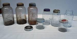 lot 619 image: Lot of Glass Jars