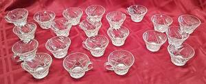 lot 638 image: Punch Cups &amp Matching Custard Bowls