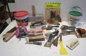 lot 643 image: Lot of Drywall Tools &amp Supplies