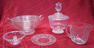lot 669 image: Eclectic Collection of Clear Glassware