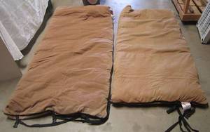 lot 677 image: 2 Brown Sleeping Bags
