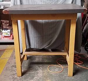 lot 702 image: Wooden Work Table