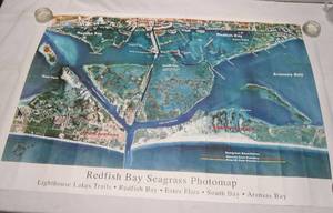 lot 722 image: Redfish Bay Aerial Photograph Poster
