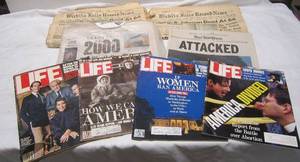 lot 765 image: 4 Magazines & 5 Newspapers from 1973-2001