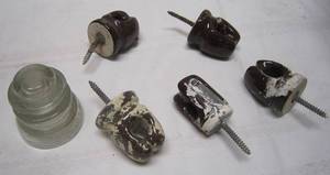 lot 802 image: 6 Electrical Insulators