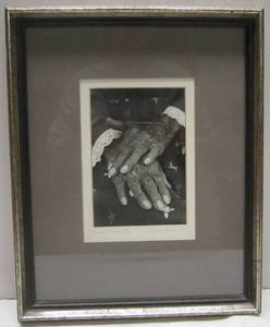 lot 805 image: Framed & Matted Anna M. Schneider Print
