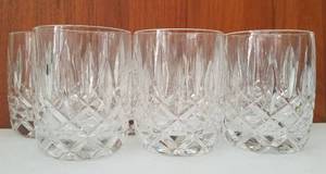 lot 76 image: LOT OF 6 CUT CRYSTAL GLASSES