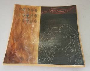 lot 78 image: ALEJANDRA ALMUELLE POTTERY PLATTER