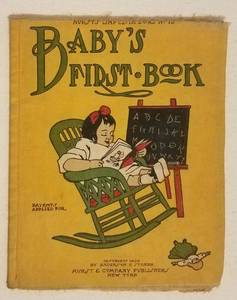lot 16 image: NICE FIND ANTIQUE 1908 CLOTH BABYS FIRST BOOK (YES, CLOTH BOOK)