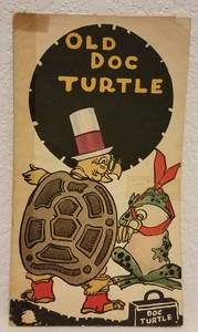 lot 22 image: NICE FIND ANTIQUE 1920 OLD DOC TURTLE ILLUSTRATED BOOK (100 YEARS OLD)