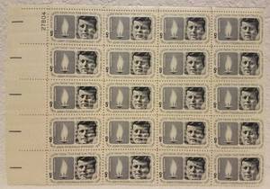 lot 99 image: VINTAGE BOOK OF JOHN F. KENNEDY POSTAGE STAMPS