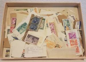 lot 183 image: BOX OF STAMPS