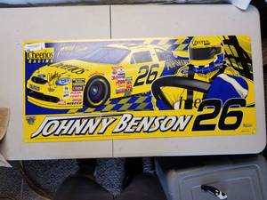 lot 8 image: Nascar Sign-Johnny Benson