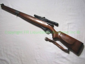 lot 415 image: O.F. Mossberg & Sons model 151M(b) .22 LR semi automatic sniper style rifle with All-Pro 4x15 scope