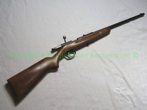 lot 390 image: Vintage Springfield Stevens model 52-A bolt action .22 SR or LR rifle