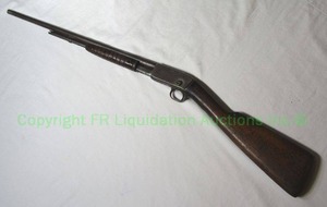 lot 389 image: Antique 1909 Remington pump .22 long rifle caliber Carnival gun