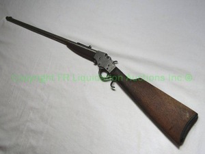 lot 384 image: Antique model 1915 J. Stevens Arms company Favorite rolling block .22 long rifle, hammer does not function properly