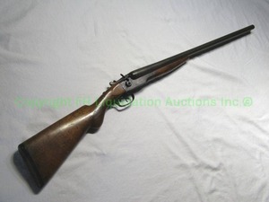 lot 264 image: Antique 1915 Stevens arms & tool company 12 ga. side by side shotgun model 235