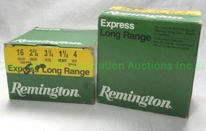 lot 403 image: Remington Express 16 ga. shotgun ammunition 1.5 boxes full