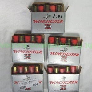 lot 404 image: Winchester super X 16 ga. 1 buck loads (12 pellets) , 5 boxes