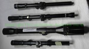 lot 412 image: Bushnell scope chief 10X and Mossberg & Tasco rifle scopes