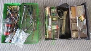 lot 394 image: Kennedy tool box and generic tool box filled with assorted tools as shown