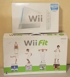 lot 2 image: WII AND WII FIT GAMING SYSTEM