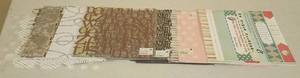 lot 15 image: 12 X 12 SCRAPBOOKING  CRAFT PAPER (LOT OF 100)