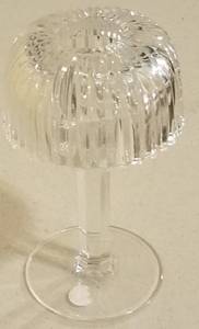 lot 33 image: 2-PIECE CRYSTAL CANDLE HOLDER