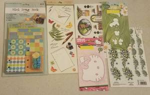 lot 47 image: LOT OF ASSORTED SCRAPBOOKING STICKERS AND MORE