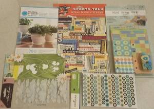 lot 48 image: LOT OF ASSORTED SCRAPBOOKING STICKERS AND MORE