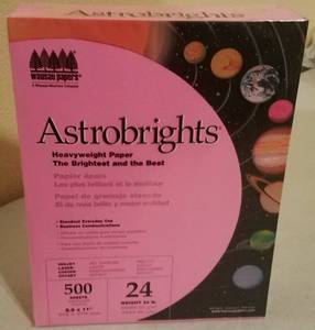 lot 55 image: ASTROBRIGHTS HEAVYWEIGHT COLOR PAPER (NEW)