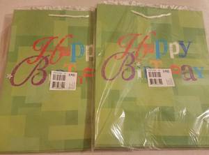 lot 58 image: NEW PACKS OF LARGE SIZE GIFT BAGS (6 PER PACK)
