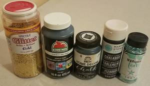 lot 64 image: ASSORTED GLITTER AND PAINTS