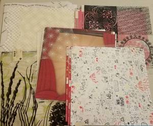 lot 68 image: 12 X 12 SCRAPBOOKING  CRAFT PAPER (LOT OF 100)