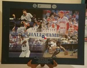 lot 72 image: TEXAS RANGERS COMMEMORATIVE HALL OF FAME MATTED POSTER