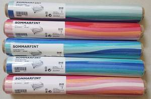 lot 121 image: LOT OF 5 NEW ROLLS OF PAPER MATSRUNNERS (IKEA)