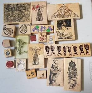 lot 126 image: ASSORTED RUBBER STAMPS (LOT OF 20)