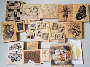lot 128 image: ASSORTED RUBBER STAMPS (LOT OF 20)