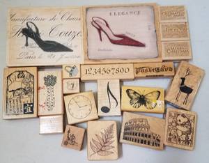 lot 130 image: ASSORTED RUBBER STAMPS (LOT OF 20)