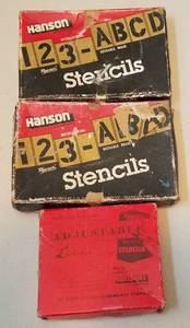 lot 149 image: LOT OF METAL STENCILS
