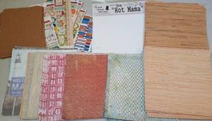 lot 164 image: 12 X 12 SCRAPBOOKING  CRAFT PAPER (LOT OF 100)