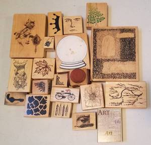 lot 177 image: ASSORTED RUBBER STAMPS (LOT OF 20)