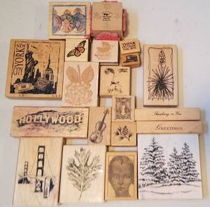 lot 178 image: ASSORTED RUBBER STAMPS (LOT OF 20)