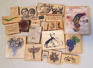 lot 179 image: ASSORTED RUBBER STAMPS (LOT OF 20)