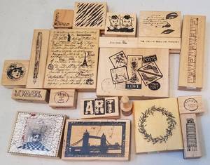 lot 180 image: ASSORTED RUBBER STAMPS (LOT OF 20)